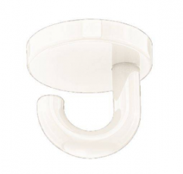 Hafele - Гачок з кріпленням до стелі поліамід колір білий 99 50х50мм - 842.64.299