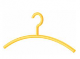 Hafele - Вішак для одягу, з гачком, жовтий 450мм - 804.56.113