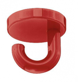 Hafele - Гачок з кріпленням до стелі поліамід колір червоний 33 40 х40мм - 842.64.133