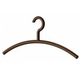 Hafele - Вішак для одягу, з гачком, коричневий 450мм - 804.56.180