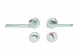 Hafele - Ручка на розетці WC  8 нержавіюча сталь матова - 903.93.790