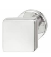 Hafele - Ручка-кнопка квадратна на розетці нержавіюча сталь полірована 8мм - 903.70.125