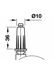 Hafele - Подвійний меб. ролик D 40 мм, з запрес. втулк., з - 660.08.310