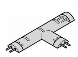 Hafele - З'єднувач Т-подібний LED 2011 12V/0.2W тепле біле світло 75мм - 833.73.310