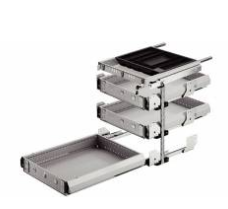 Hafele - Система висувних ящиків Var-C M.32/292/530 8 3 колір: білий алюміній RAL 9006 - 429.48.012