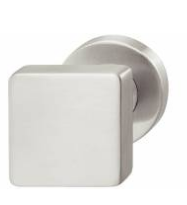 Hafele - Ручка-кнопка квадратна на розетці нержавіюча сталь матова 8мм - 903.70.124