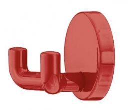 Hafele - Гачок гардеробний поліамід колір червоний 33 50х43мм - 842.62.233