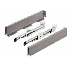 Hafele - Комплект Moovit Lock M.50, сірий, 92/400 мм - 427.70.244